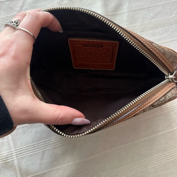 Coach Brown Monogram Crossbody Bag - Picture 7 of 9